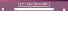 Tablet Screenshot of bethbenderbeauty.com